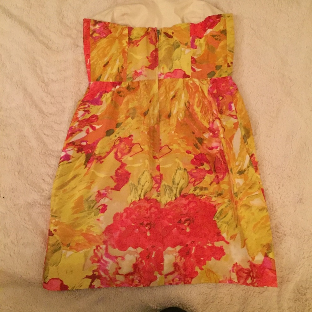 J Crew strapless silk dress